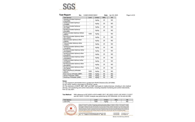 環(huán)保測(cè)試報(bào)告 ROHS+鹵素 CANEC25009106001