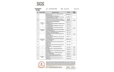 環保測試報告 PFAS CANEC25009106005
