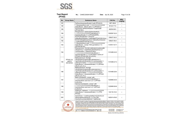 環保測試報告 PFAS CANEC25009106007